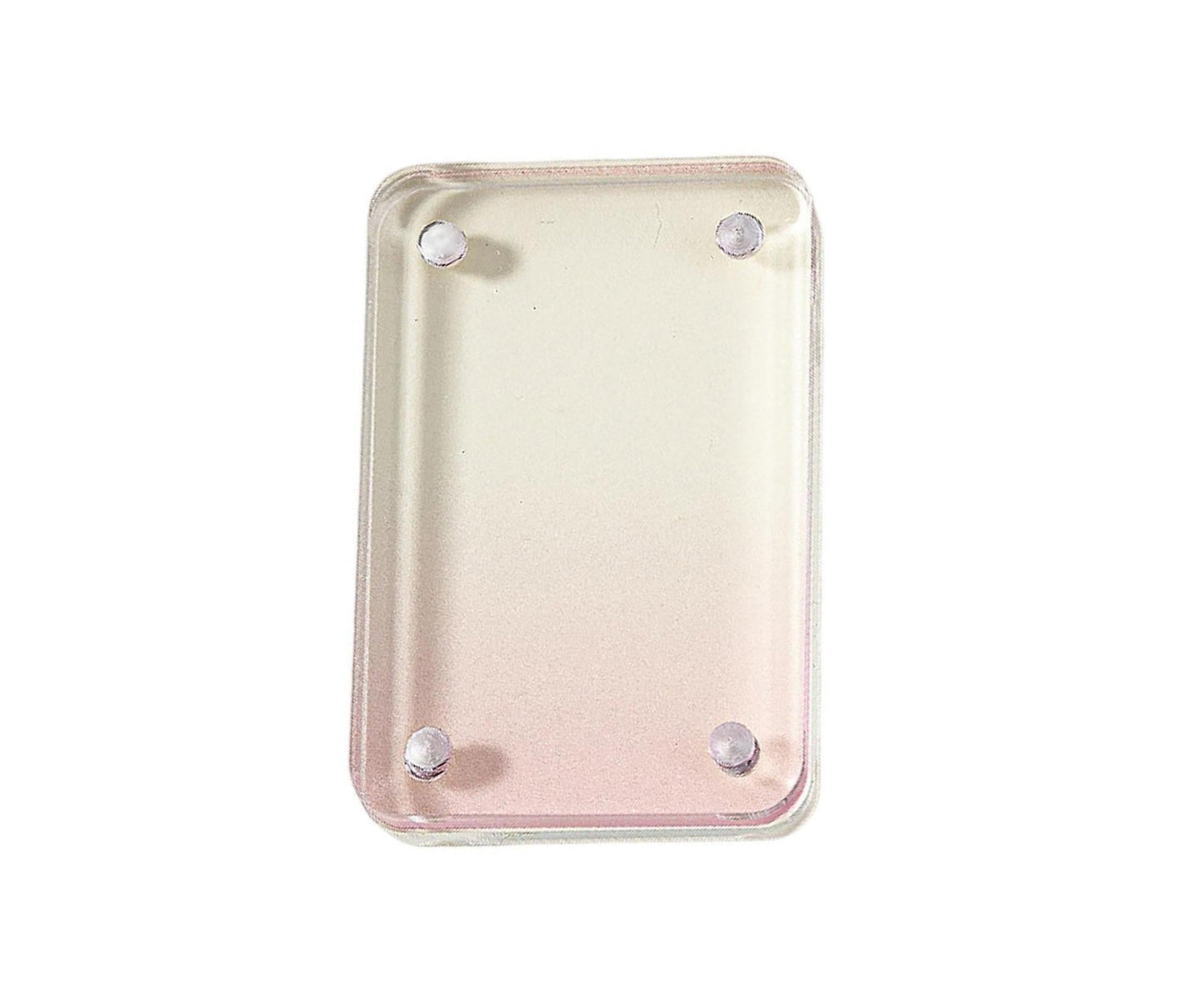 Card Brick grip Suction Transparent Visible DIY Store Photos Gradient Color Flowing Sand Mahjong Size Card Case Album Home Supply - Pink