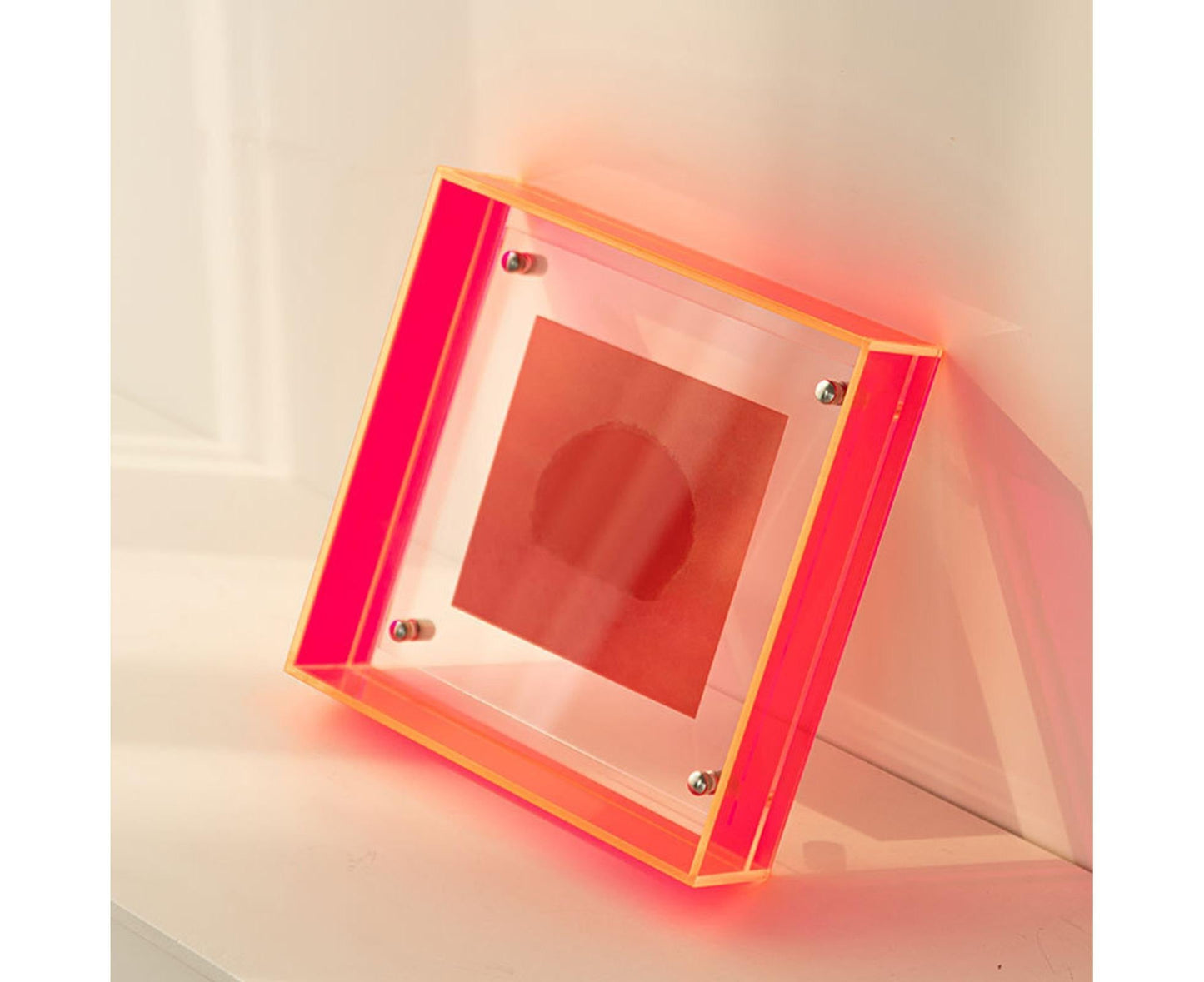 Dazzling Acrylic Photo Frame Ornaments Printing And Framing Creative Picture Frame Display DIY Wash Photos Home Decor - Red