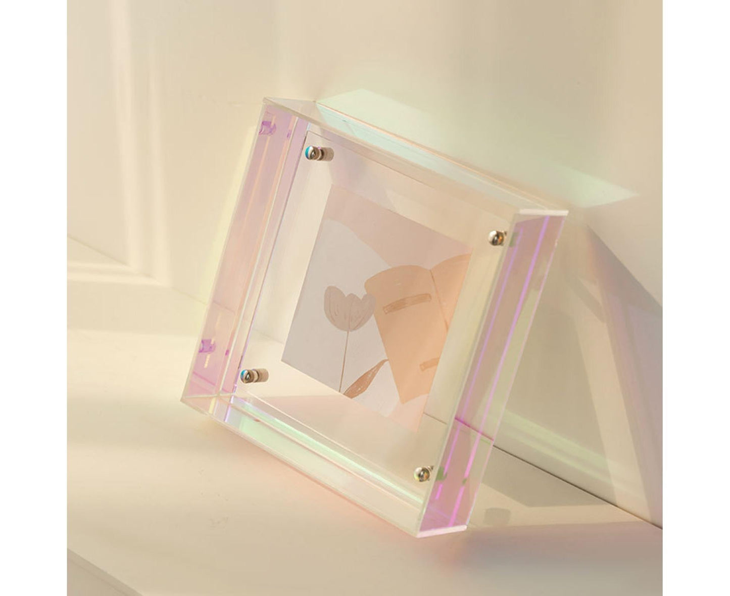 Dazzling Acrylic Photo Frame Ornaments Printing And Framing Creative Picture Frame Display DIY Wash Photos Home Decor - Transparent