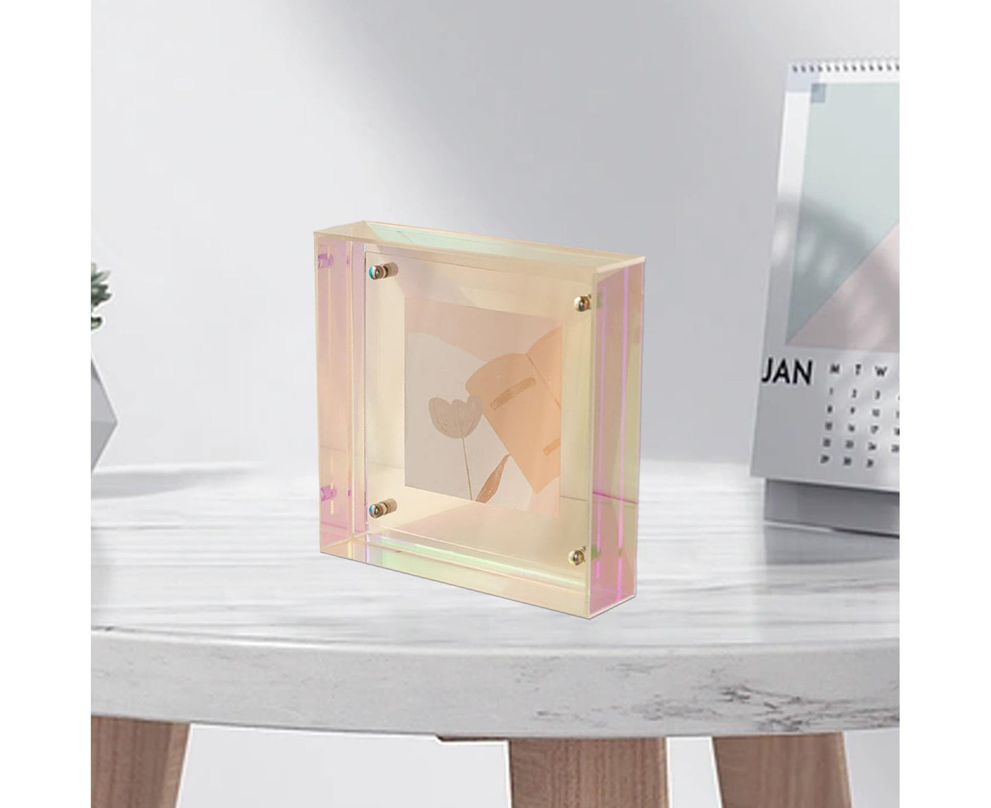 Dazzling Acrylic Photo Frame Ornaments Printing And Framing Creative Picture Frame Display DIY Wash Photos Home Decor - Transparent