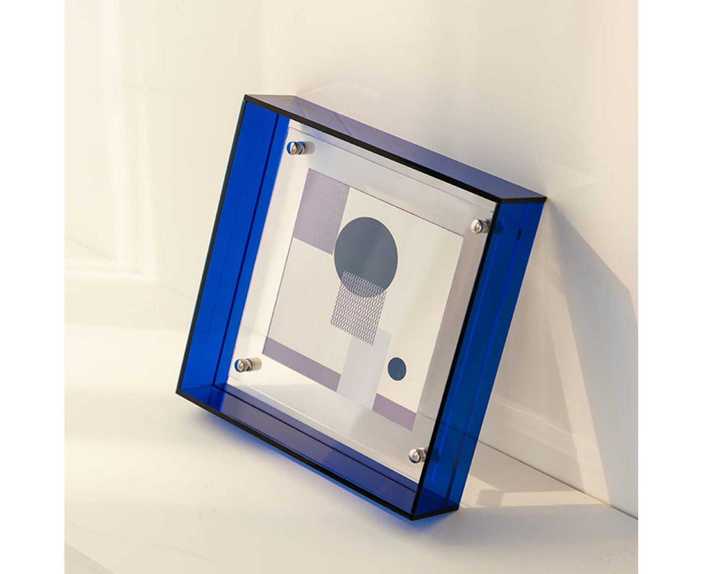 Dazzling Acrylic Photo Frame Ornaments Printing And Framing Creative Picture Frame Display DIY Wash Photos Home Decor - Blue