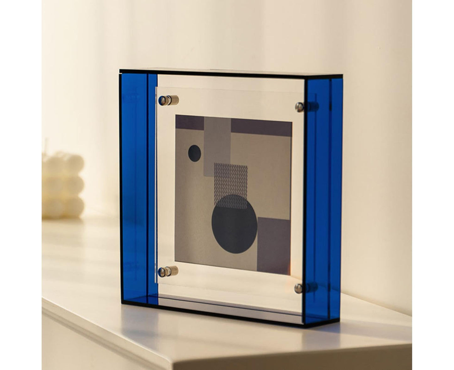 Dazzling Acrylic Photo Frame Ornaments Printing And Framing Creative Picture Frame Display DIY Wash Photos Home Decor - Blue