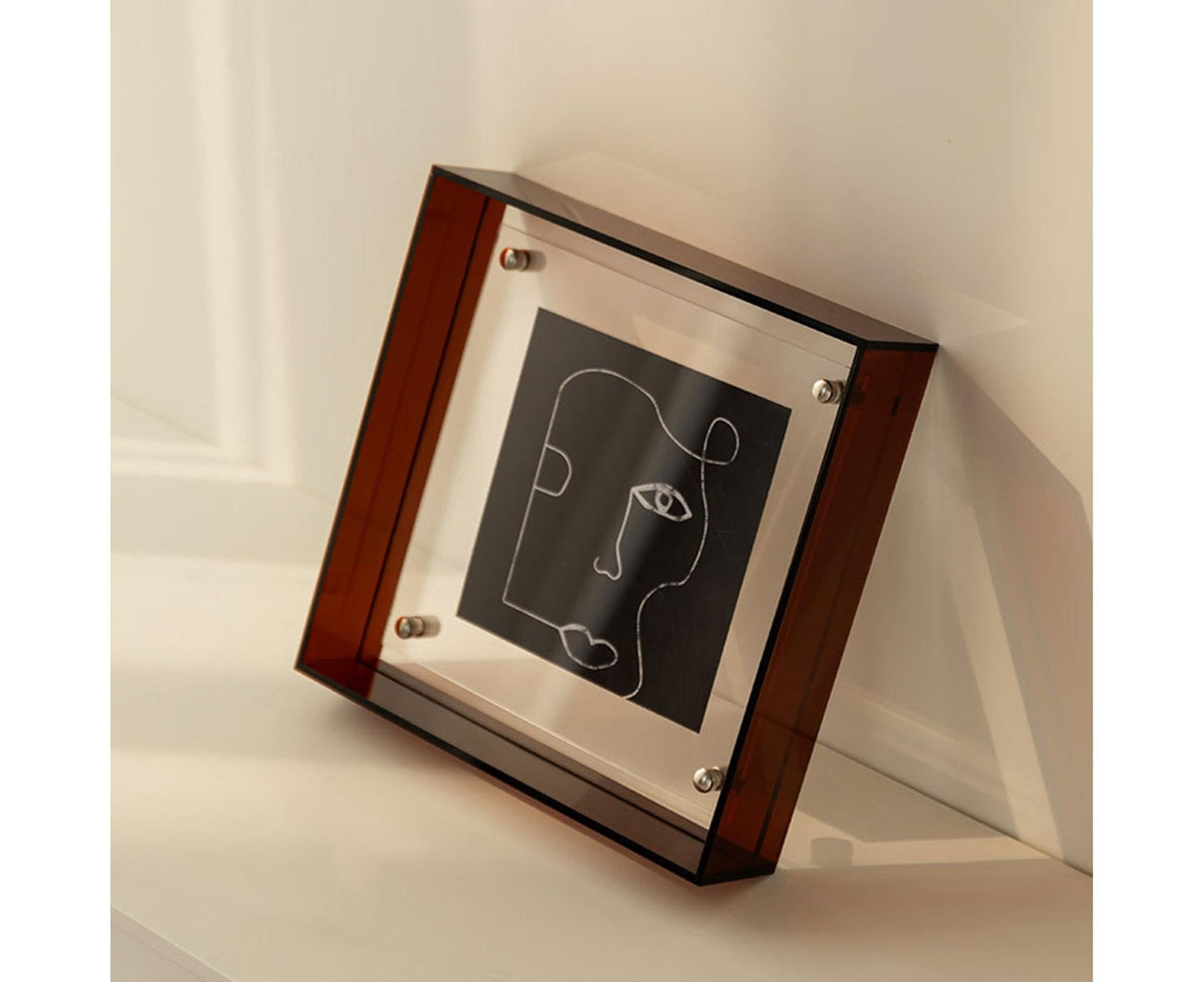 Dazzling Acrylic Photo Frame Ornaments Printing And Framing Creative Picture Frame Display DIY Wash Photos Home Decor - Coffee