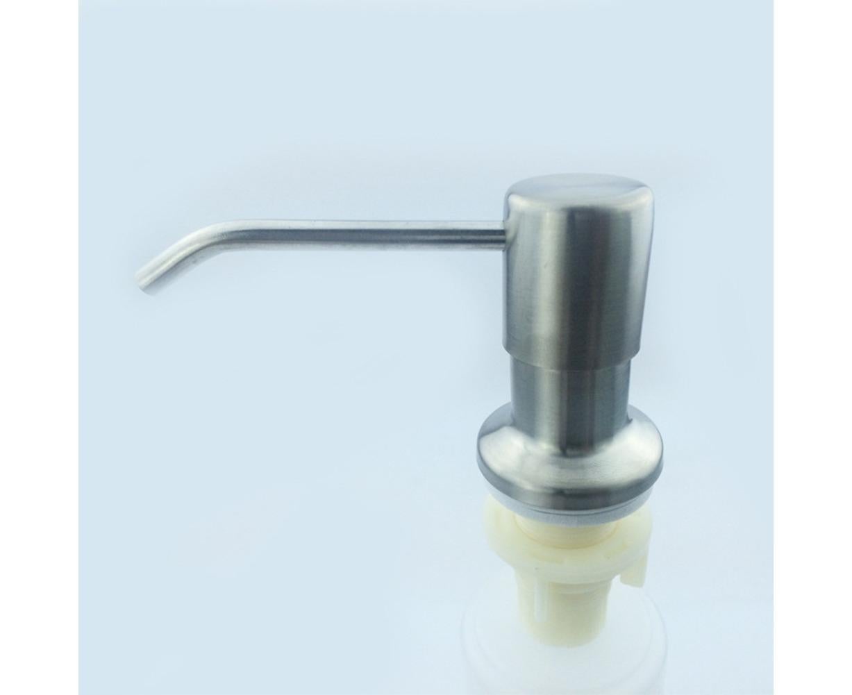 Kitchen Bathroom Stainless Steel Pump Lotion Sink Soap Dispenser Press Bottle