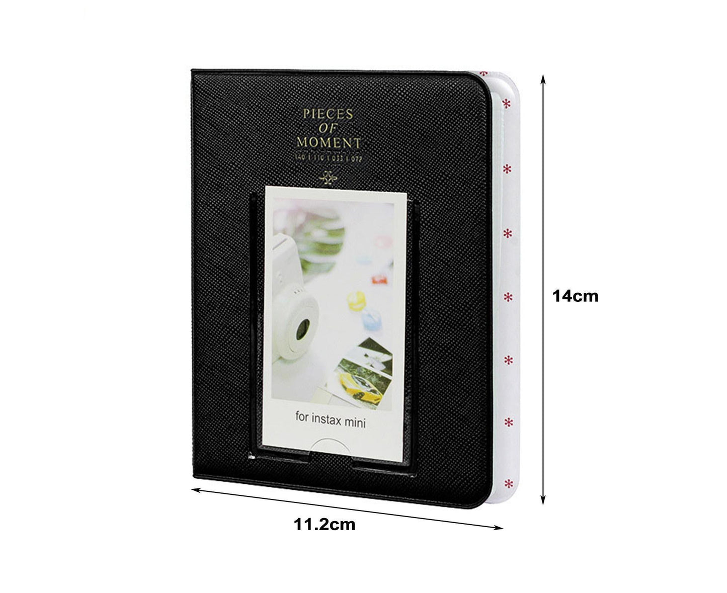 Large Capacity Photo Album Bright Color Compact Mini Picture Collect Book Postcard Holder for Students - Purple