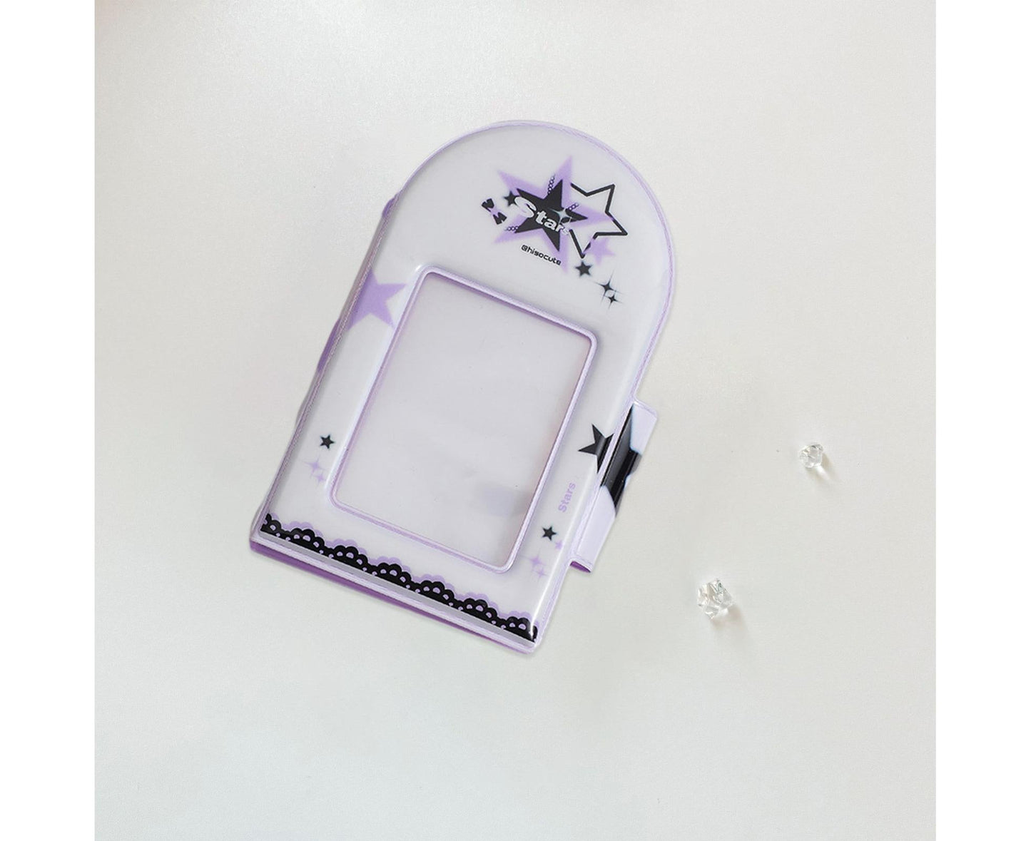 Photo Album Large Capacity Waterproof Insert Type PVC 3 Inch 40 Pages Picture Album  Card Storage Binder Friends Gift - Purple