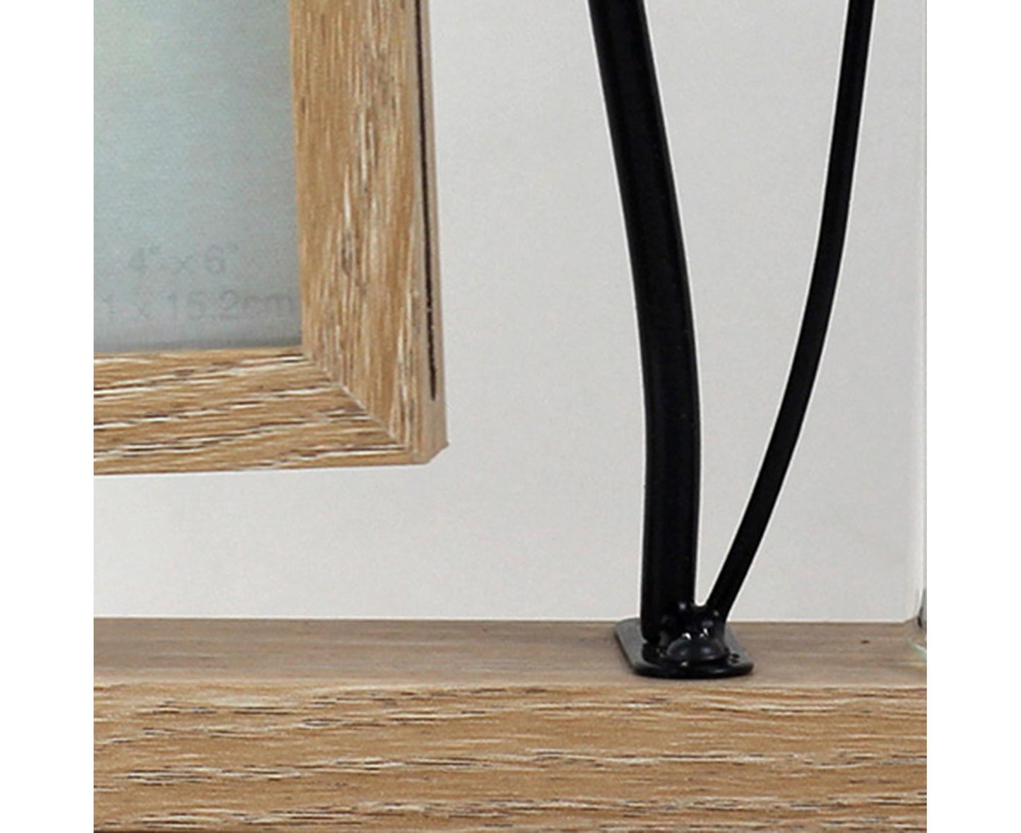 Picture Frame Double Sided Stable Base Smooth Edge High Strength Rustproof Decorative Burr Free Desktop Photo Frame with Hydroponic Vase Home Supplies