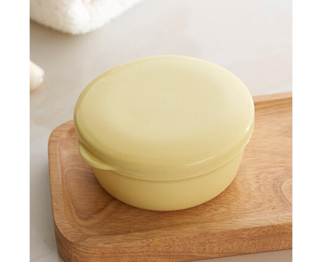 Portable Home Travel Round Plastic Bathroom Shower Soap Storage Seal Box Holder-Pink