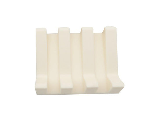 Soap Dish Easy Clean Self-draining Silicone Convenient Quick Drainage Soap Rack Toilet Supplies -Ivory