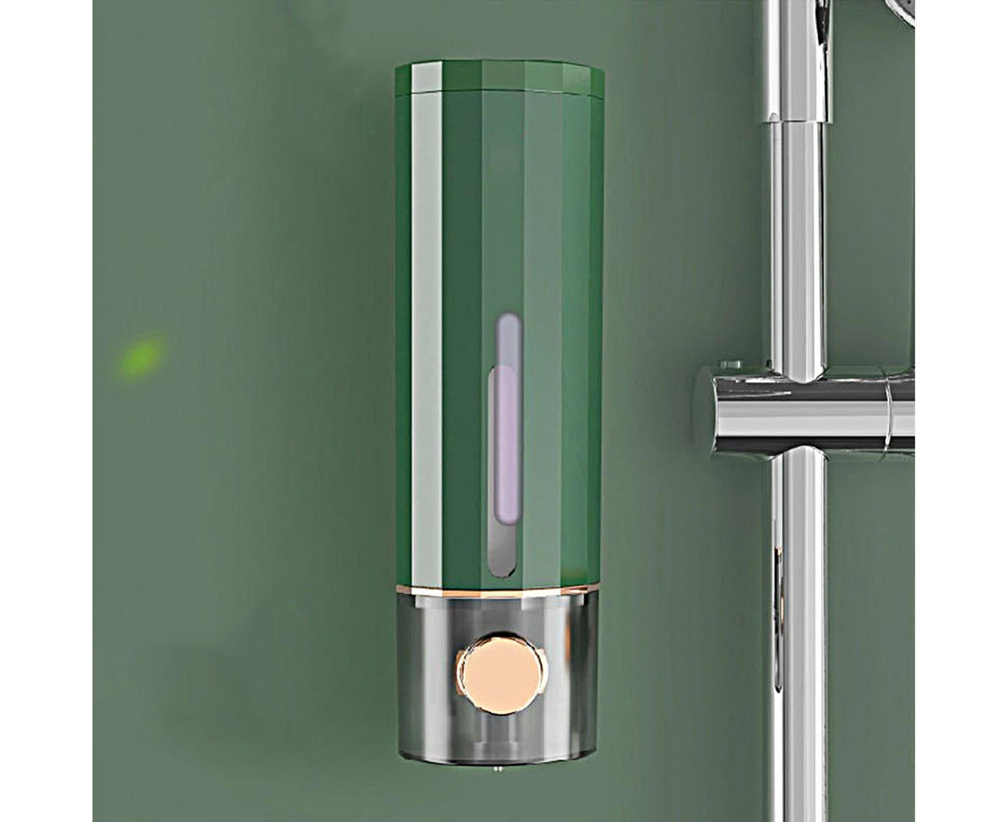 Soap Dispenser Wall Mounted Punch-free Visible Window Press Type Large Capacity Shampoo Conditioner Shower Gel Container for Bathroom