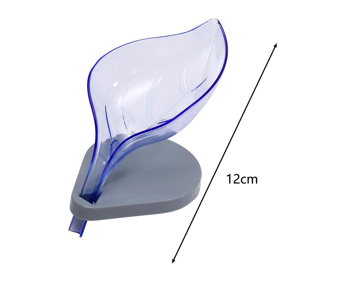 Soap Holder Drainage Design Leaf Shape Solid Color Punch-free Great Stickiness Storage Soaps Sturdy Structure with Sucker Soap Plate Bathroom Stufflear