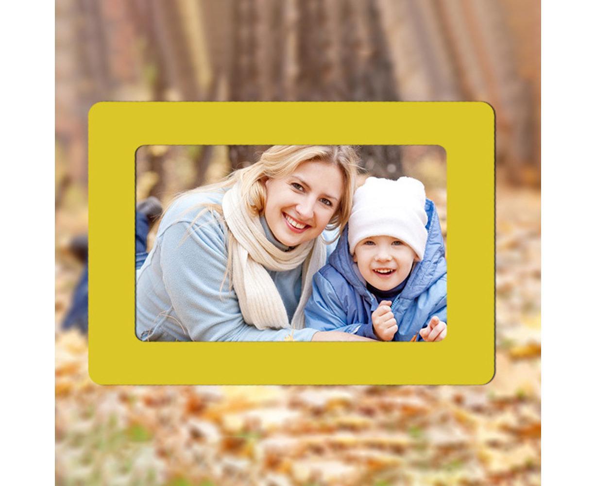 Wall Mounted 5 Inch Photo Frame grip Picture Holder Living Room Art Decor-White