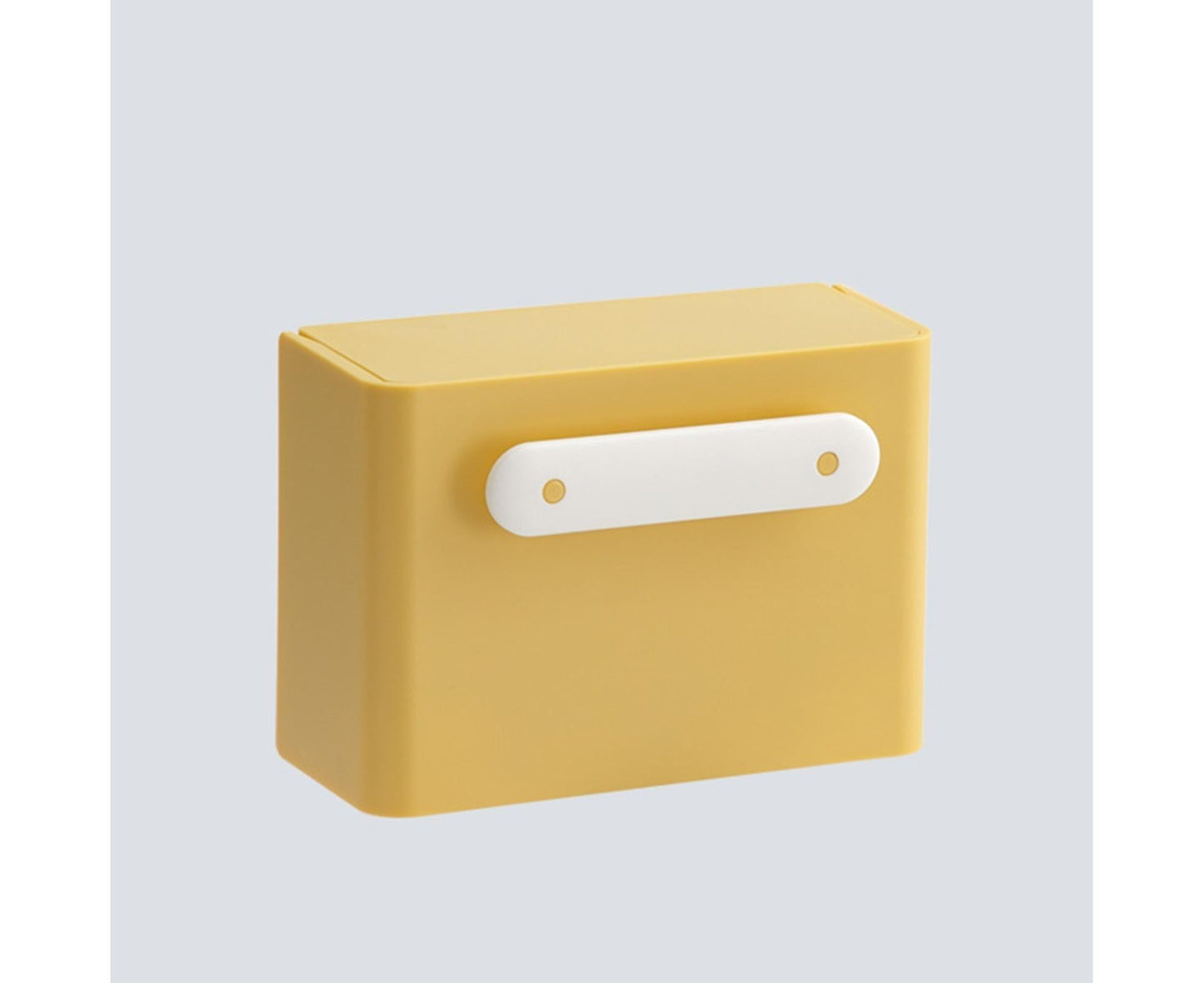 Waterproof Soap Box Detachable HIPS Wall Mountable Soap Draining Rack for Daily Use-Yellow