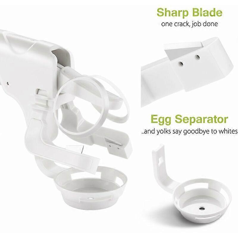 Eggs Splinterless Egg Cracker Kitchen Gift Gadget Egg Yolk White Protein Separator Kitchen Tool