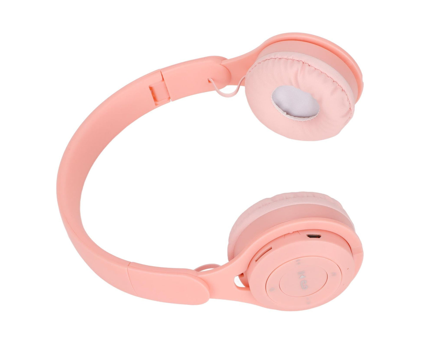 Y08 babies Headphone Macaron Stylish Stereo Sound Foldable Plug in Card Bluetooth Over Ear Headphones Pink