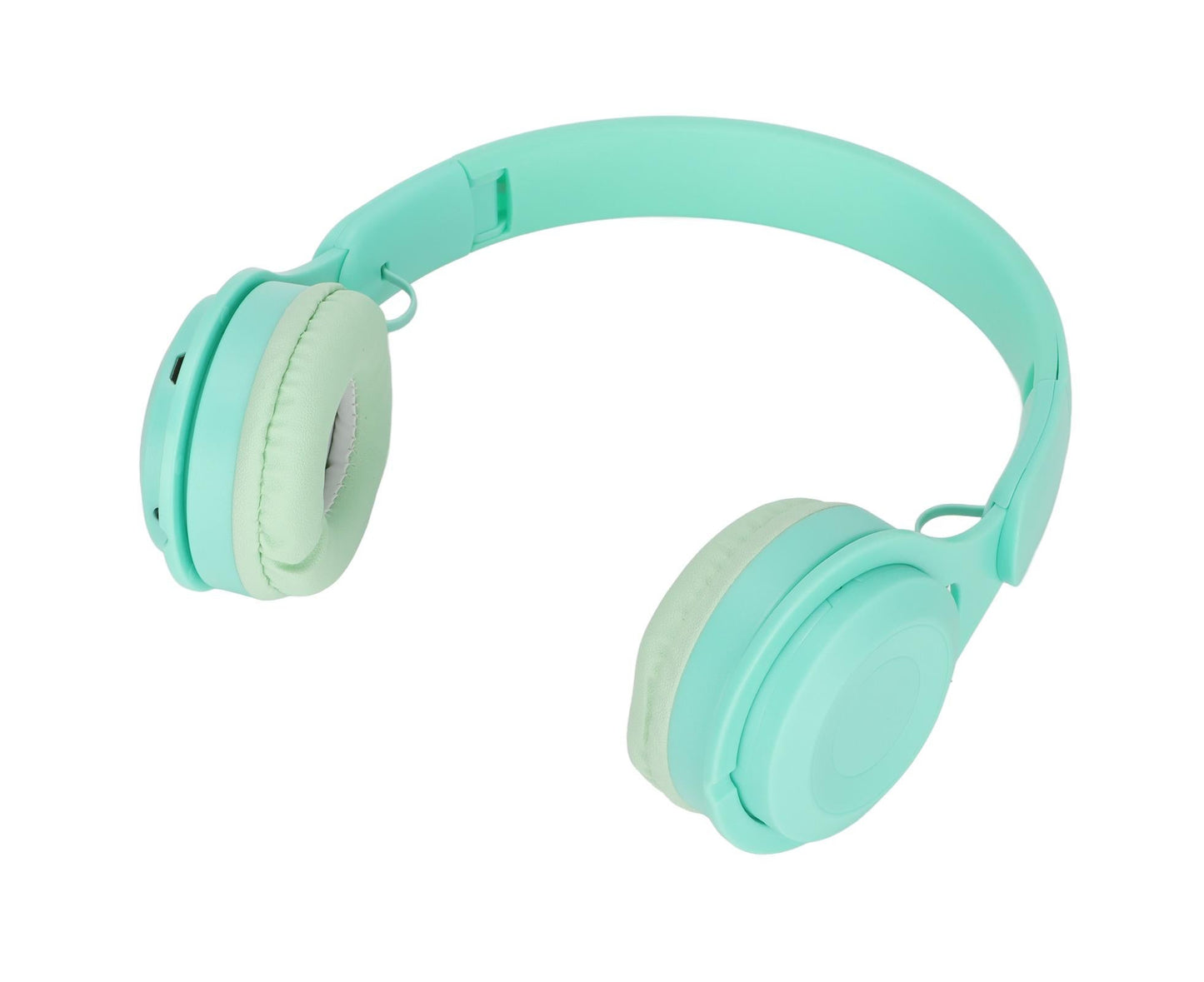 Y08 babies Headphone Macaron Stylish Stereo Sound Foldable Plug in Card Bluetooth Over Ear Headphones Green