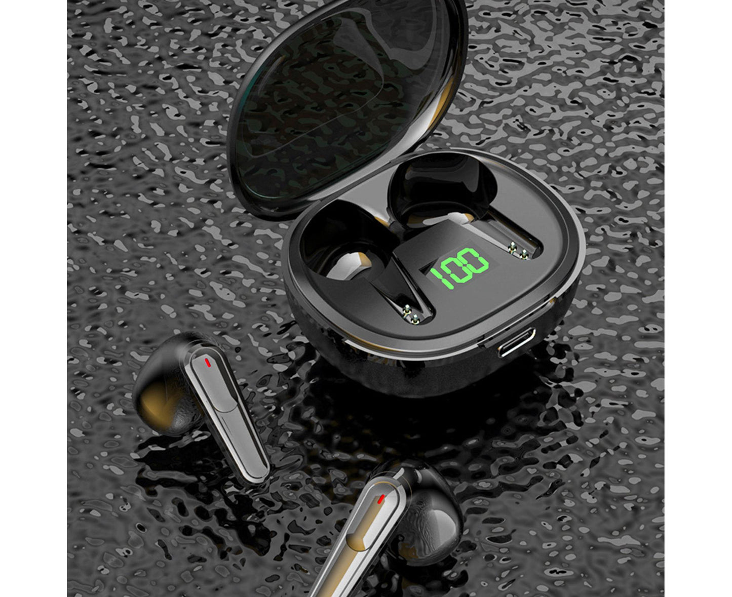 Language Translator Earbuds with APP Bluetooth 5.3 Support 144 Noise Cancellation Real Time Translation for Music Calling Black
