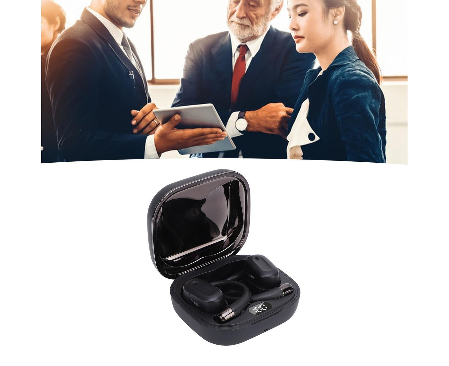 Language Translator Earbuds Bluetooth 5.3 144 Languages Online 3 Modes Instant Voice with APP for IOS Android Black