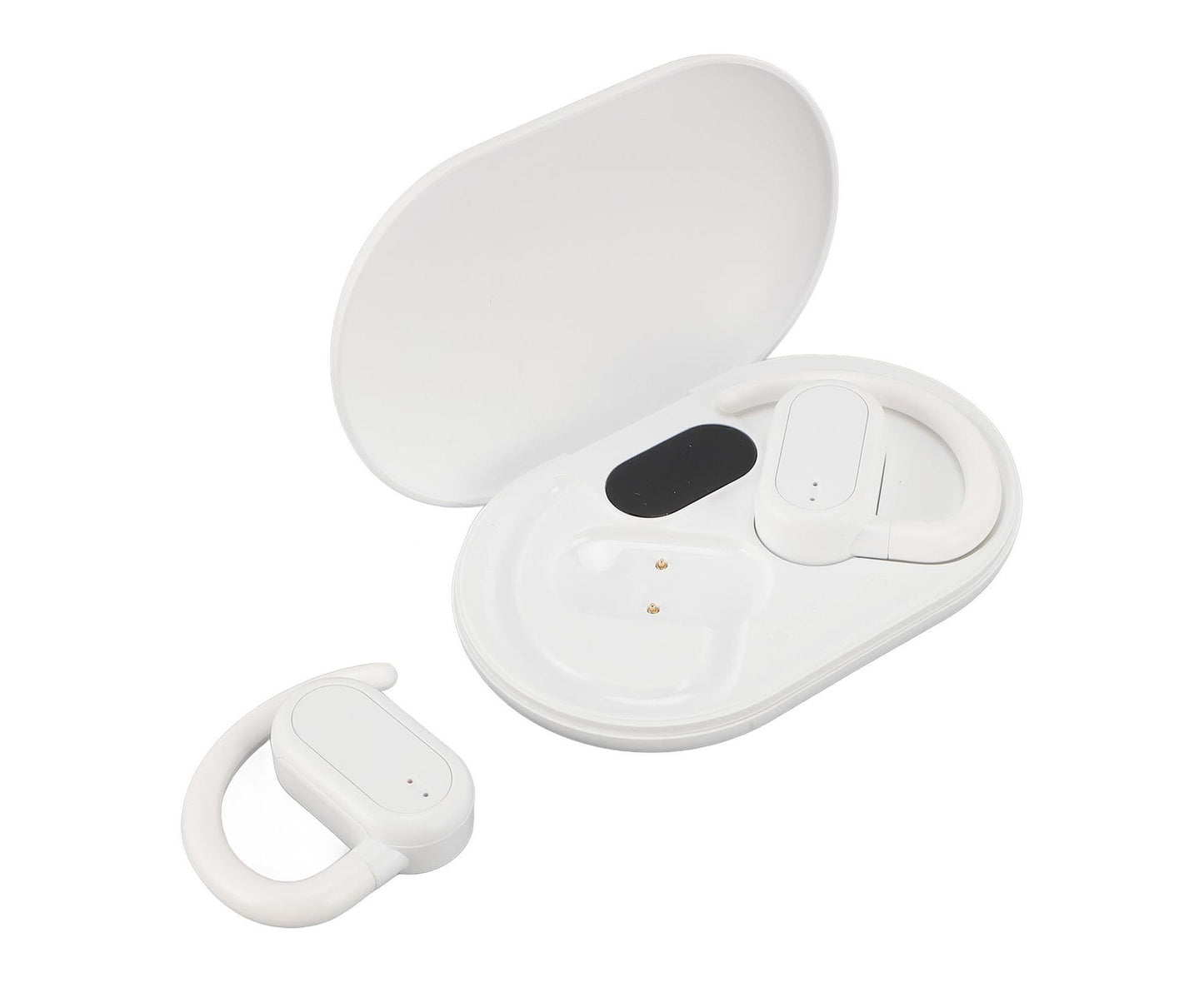 Miniature Translation Earbuds 144 Languages Bluetooth 5.4 Online Real Time Translator Ear Headset for Music and Calling IOS Android White