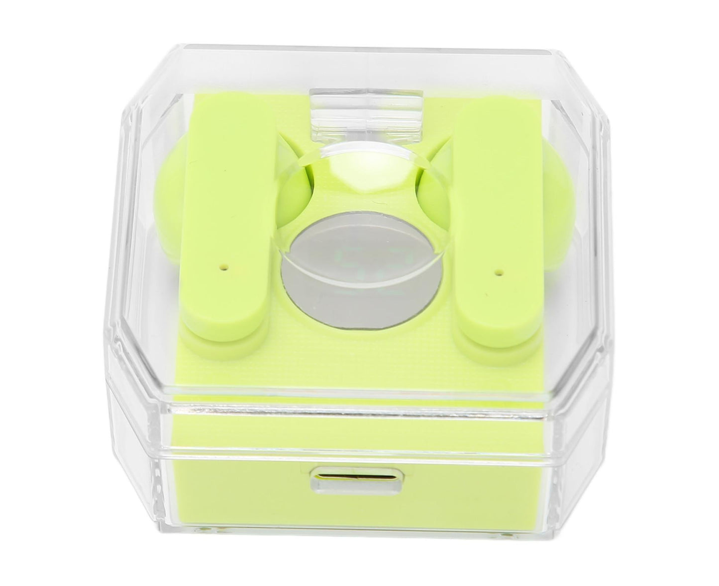 Smart Voice Translator Earbuds Support 144 Languages Online Translation Power Display Translating Headset for Traveling Green