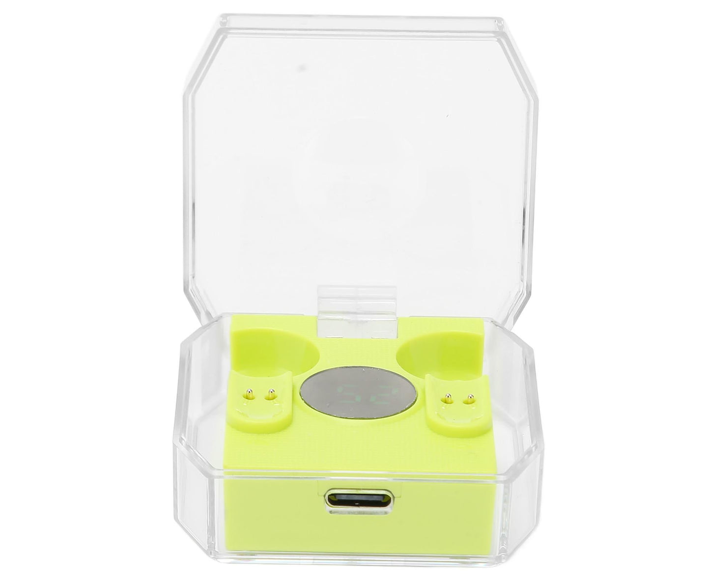 Smart Voice Translator Earbuds Support 144 Languages Online Translation Power Display Translating Headset for Traveling Green