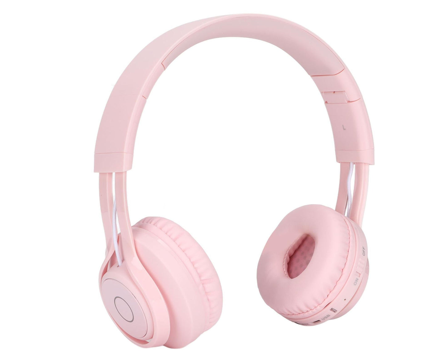 babies Bluetooth Headphones Foldable Ajustable RGB Colorful Light Headset with Mic for babies Study BT06C