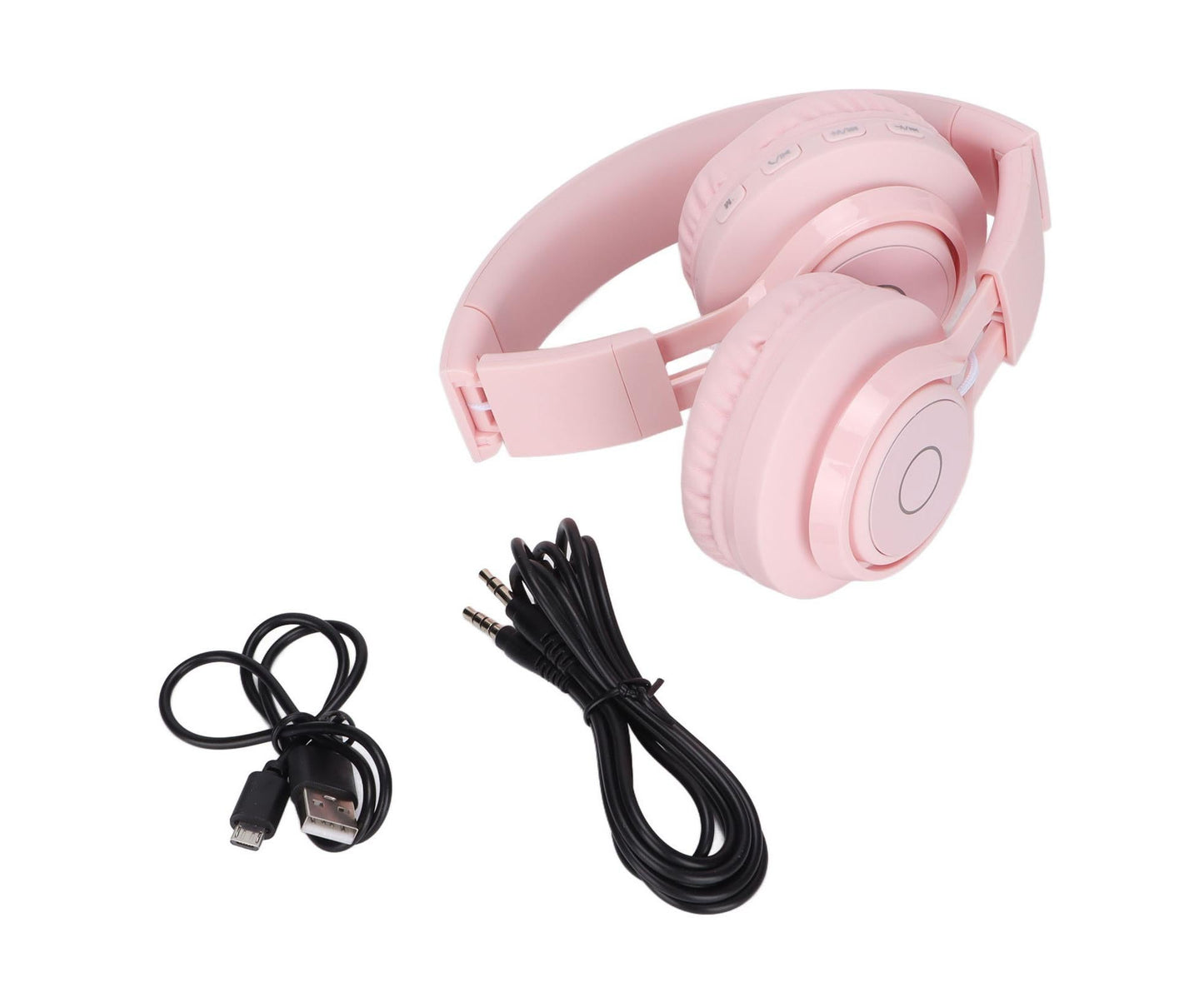 babies Bluetooth Headphones Foldable Ajustable RGB Colorful Light Headset with Mic for babies Study BT06C