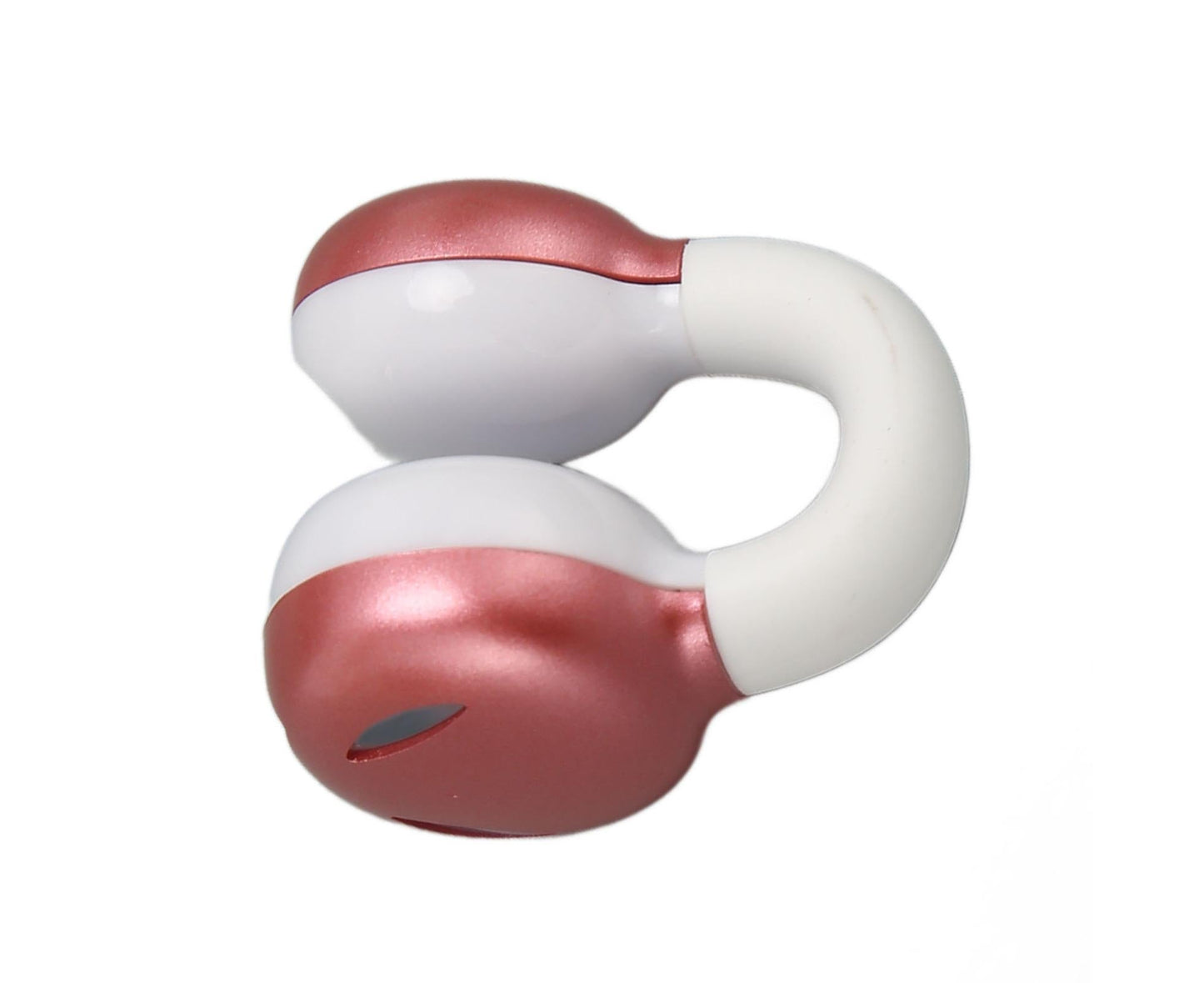 Bluetooth Clip On Earphones HiFi Stereo Noise Cancelling Waterproof Clip On Open Ear Headphones for Sports Music Calling Pink