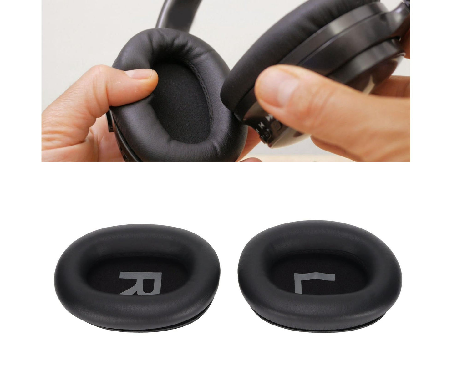 Headphone Ear Pads Protein Leather Replacement Cushions for Mpow H12 Noise Cancelling Headset