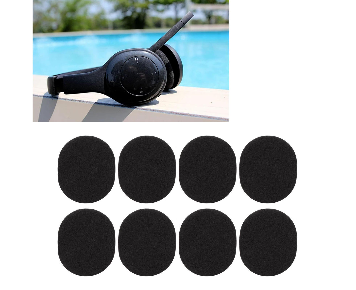 Headphone Ear Pads Noise Isolation Soft Replacement Headset Cushions for Logitech H800