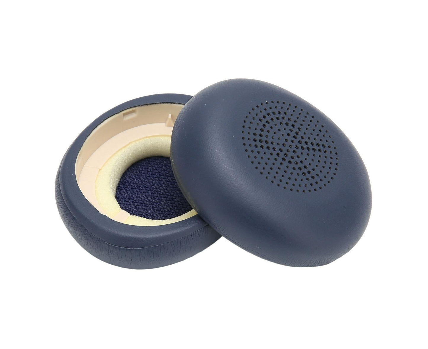 Headphone Earpads Professional Protein Leather Replacement Ear Pad Cushions for Jabra ELITE 45h Headphones Dark Blue