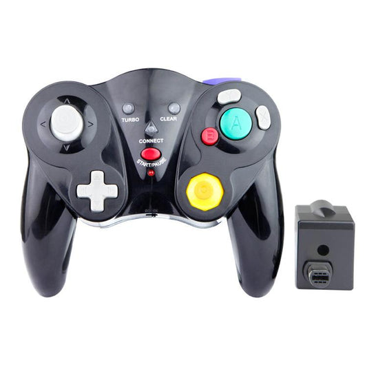 Wireless Game Controller for GC - 2.4Ghz Gamepad with Turbo & Vibration - Compatible with GC Console - Black