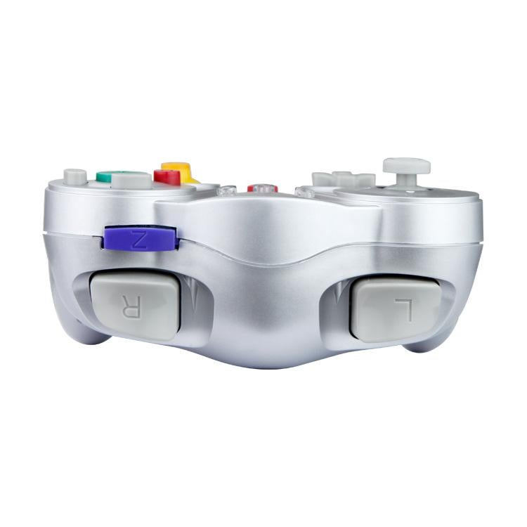 Wireless Game Controller for GC - 2.4Ghz Gamepad with Turbo & Vibration - Compatible with GC Console - Silver