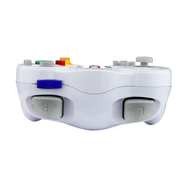 Wireless Game Controller for GC - 2.4Ghz Gamepad with Turbo & Vibration - Compatible with GC Console - White