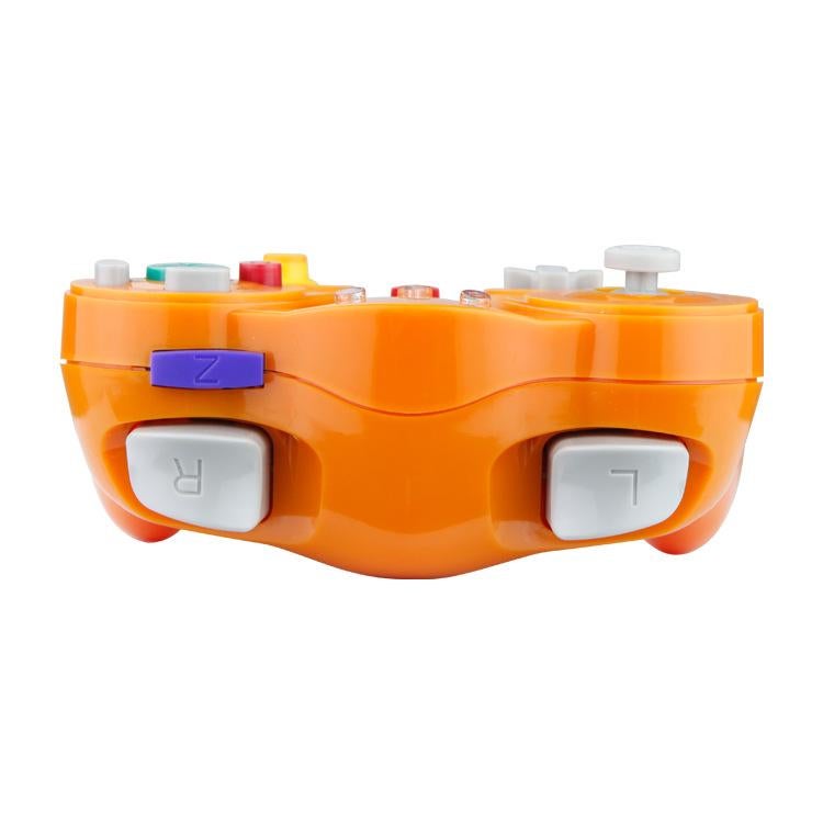 Wireless Game Controller for GC - 2.4Ghz Gamepad with Turbo & Vibration - Compatible with GC Console - Orange