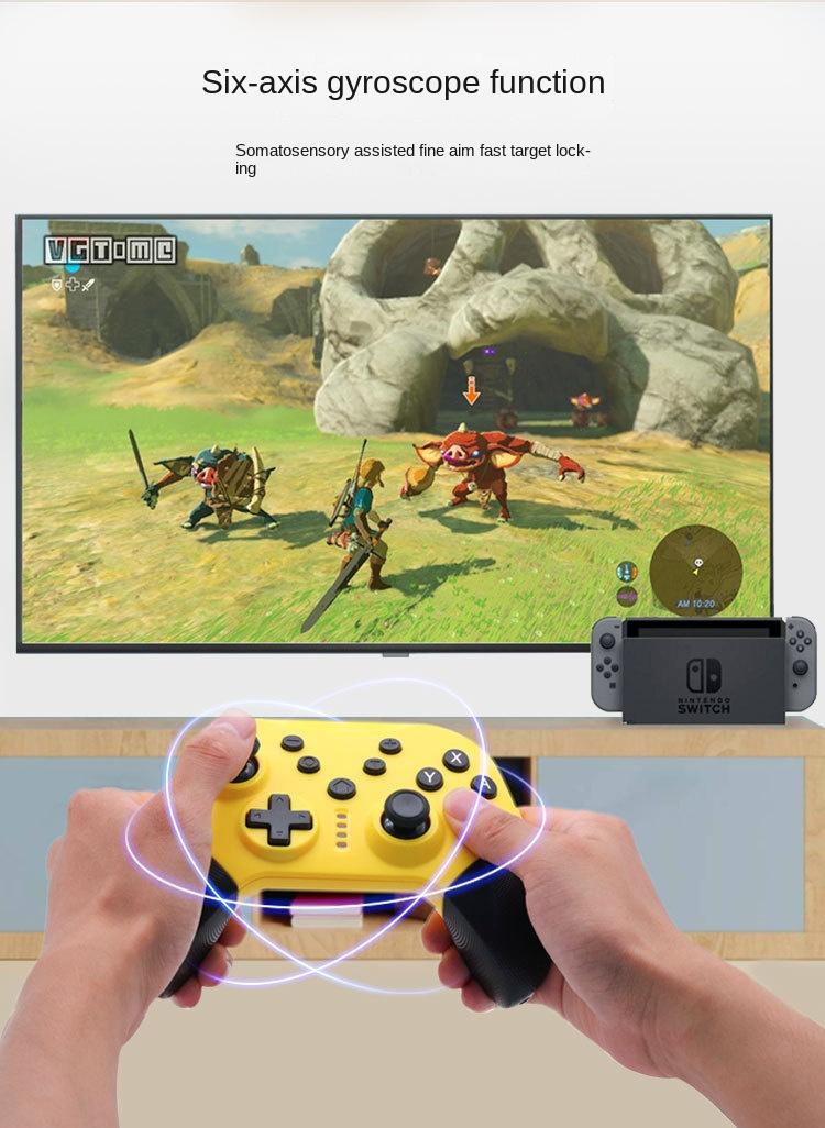 Wireless Game Controller for Switch,PC,Android & PS3 - Pro Gaming Gamepad with Bluetooth,Turbo & Vibration - Blue Black