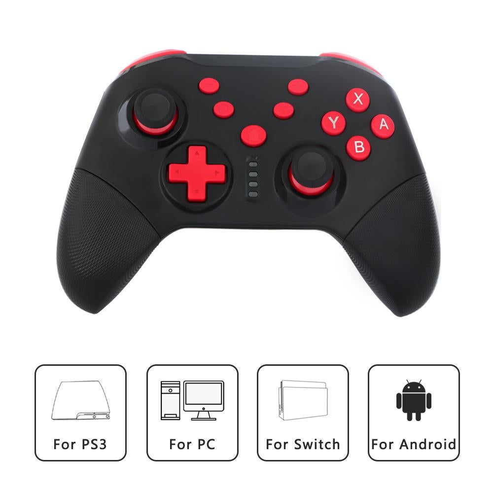 Wireless Game Controller for Switch,PC,Android & PS3 - Pro Gaming Gamepad with Bluetooth,Turbo & Vibration - Colorful