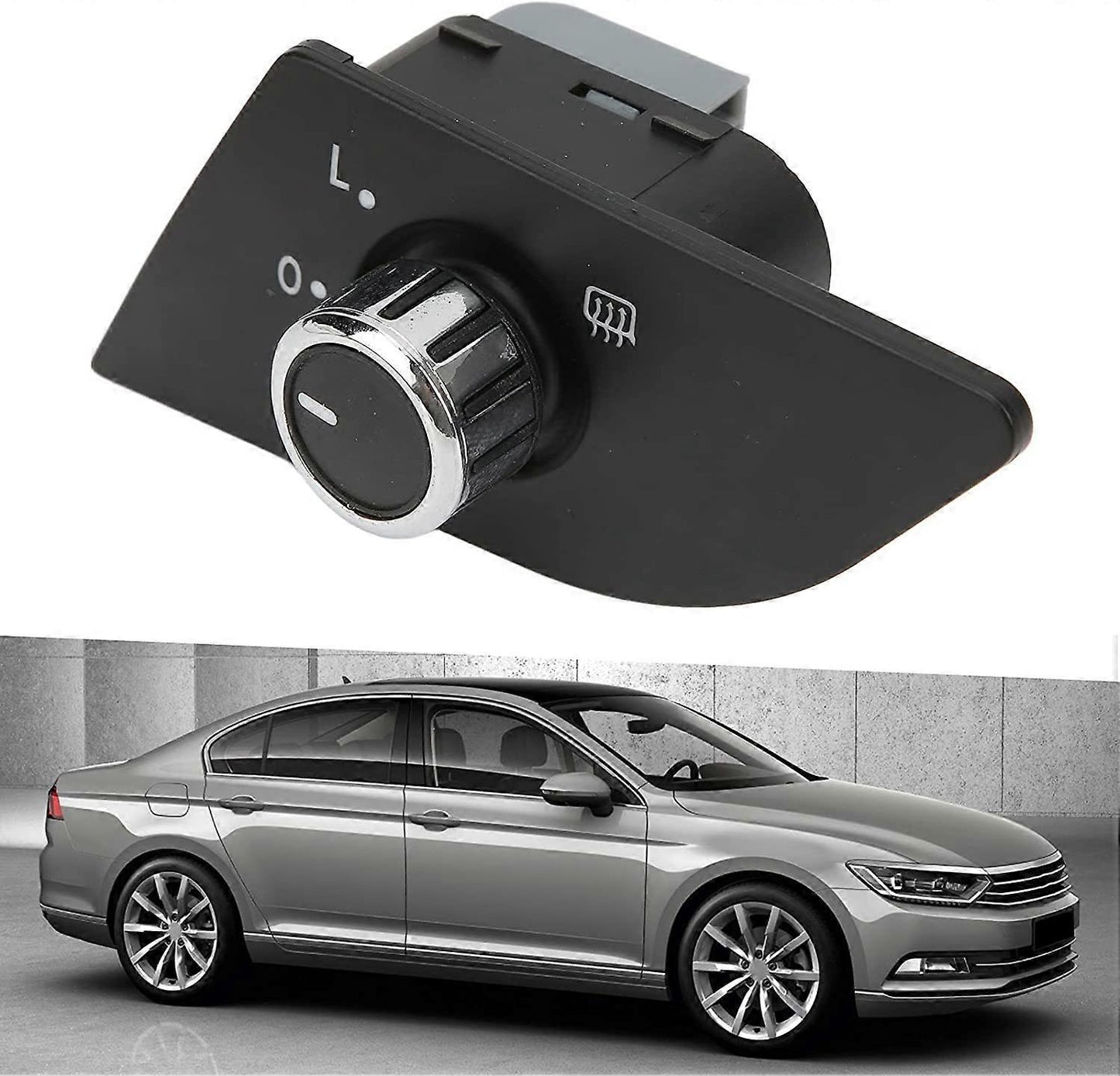 561959565C ABS Side Mirror Door Mirror Switch, Side Mirror Knob Adjust Control Knob Replacement Car Accessory