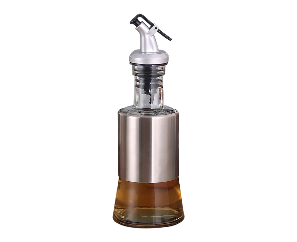 200/350/500ml Stainless Steel Oil Vinegar Bottle Dispenser Cruet Kitchen Gadget-200ML