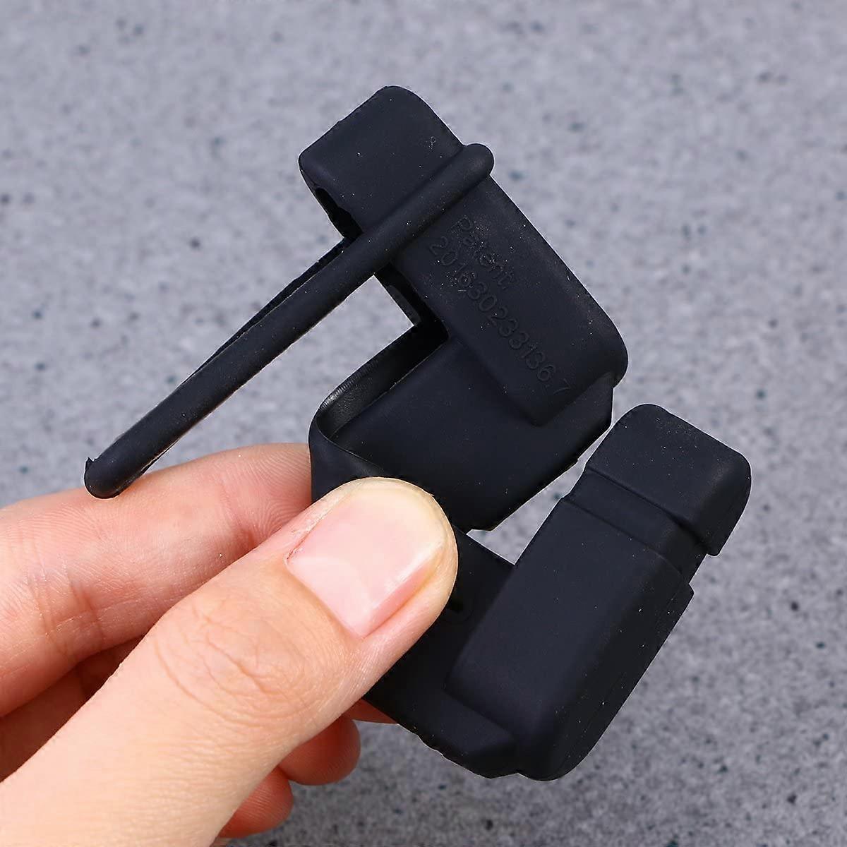 Vehicle chair Belt Buckle Silicone Case Clip Case security Belt Accessory (Black)