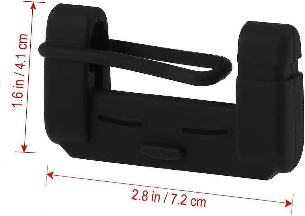 Vehicle chair Belt Buckle Silicone Case Clip Case security Belt Accessory (Black)
