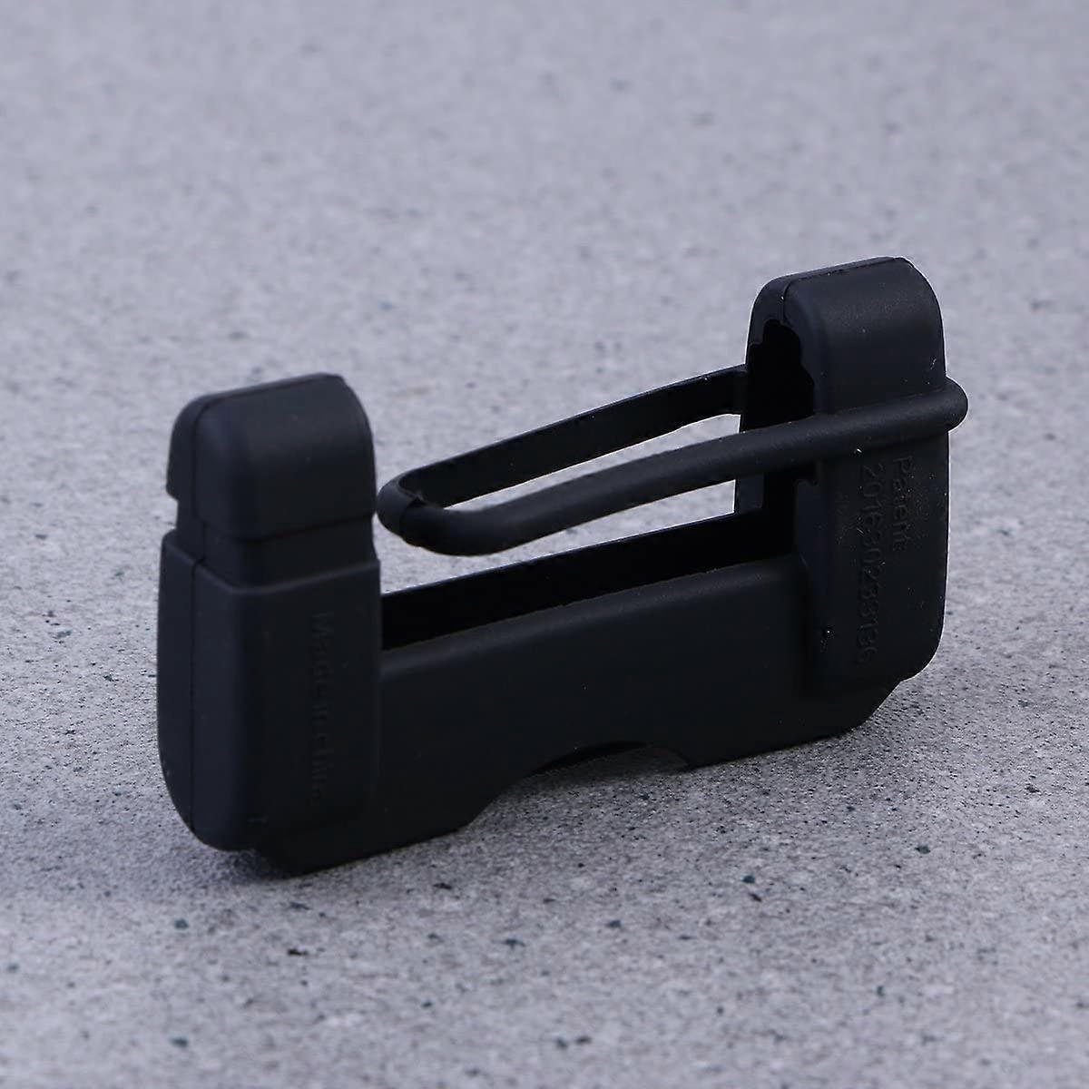 Vehicle chair Belt Buckle Silicone Case Clip Case security Belt Accessory (Black)