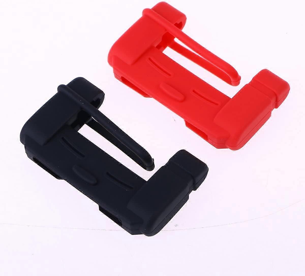 Vehicle chair Belt Buckle Silicone Case Clip Case security Belt Accessory (Black)