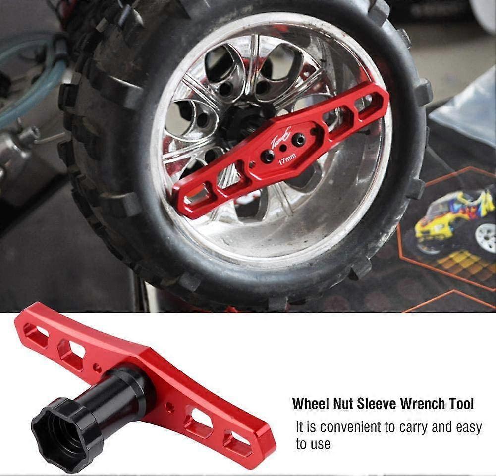 Socket Wrench with 17mm Metal Wheel Nut for RC Car
