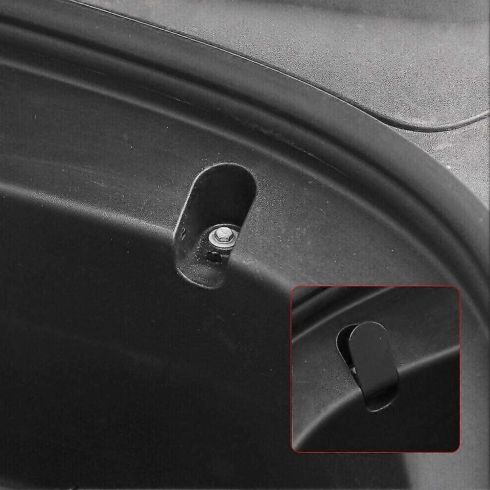 2 Pack Front Trunk Hook For Tesla Model 3 Black Wear-resistant Abs Car