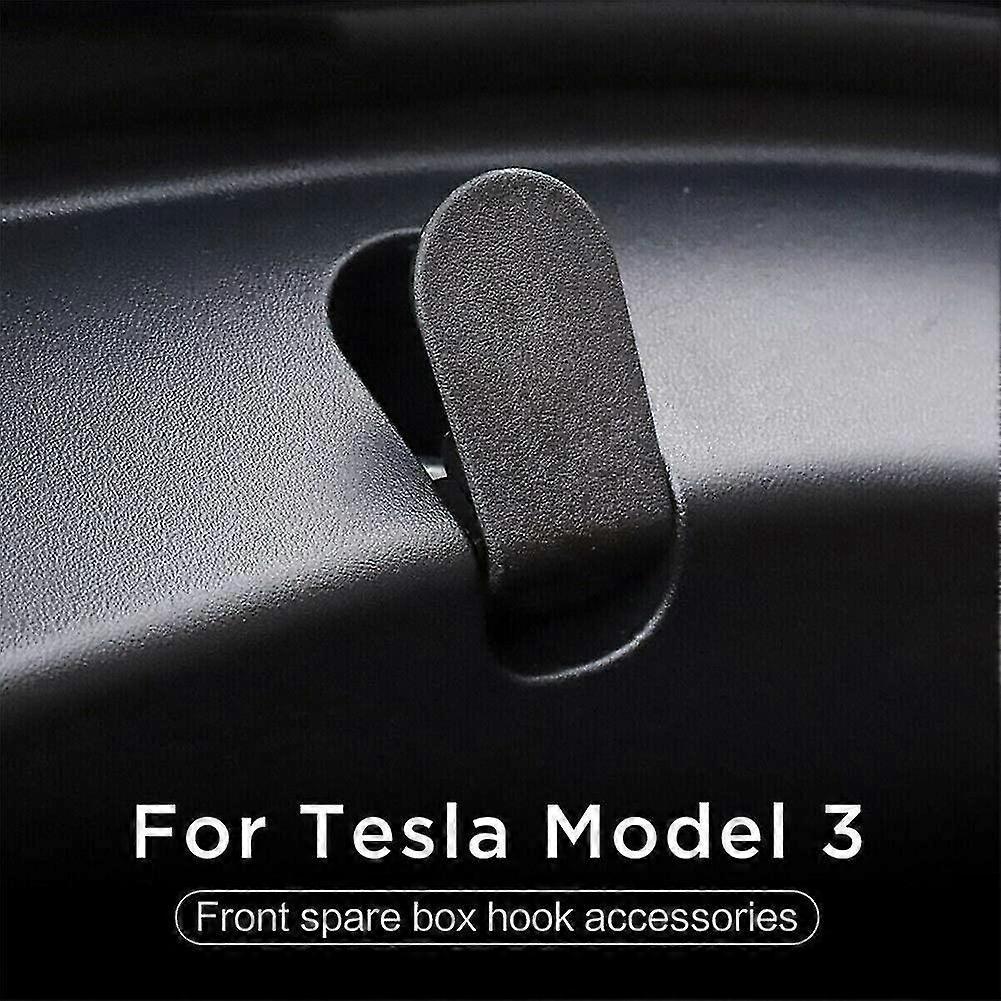 2 Pack Front Trunk Hook For Tesla Model 3 Black Wear-resistant Abs Car