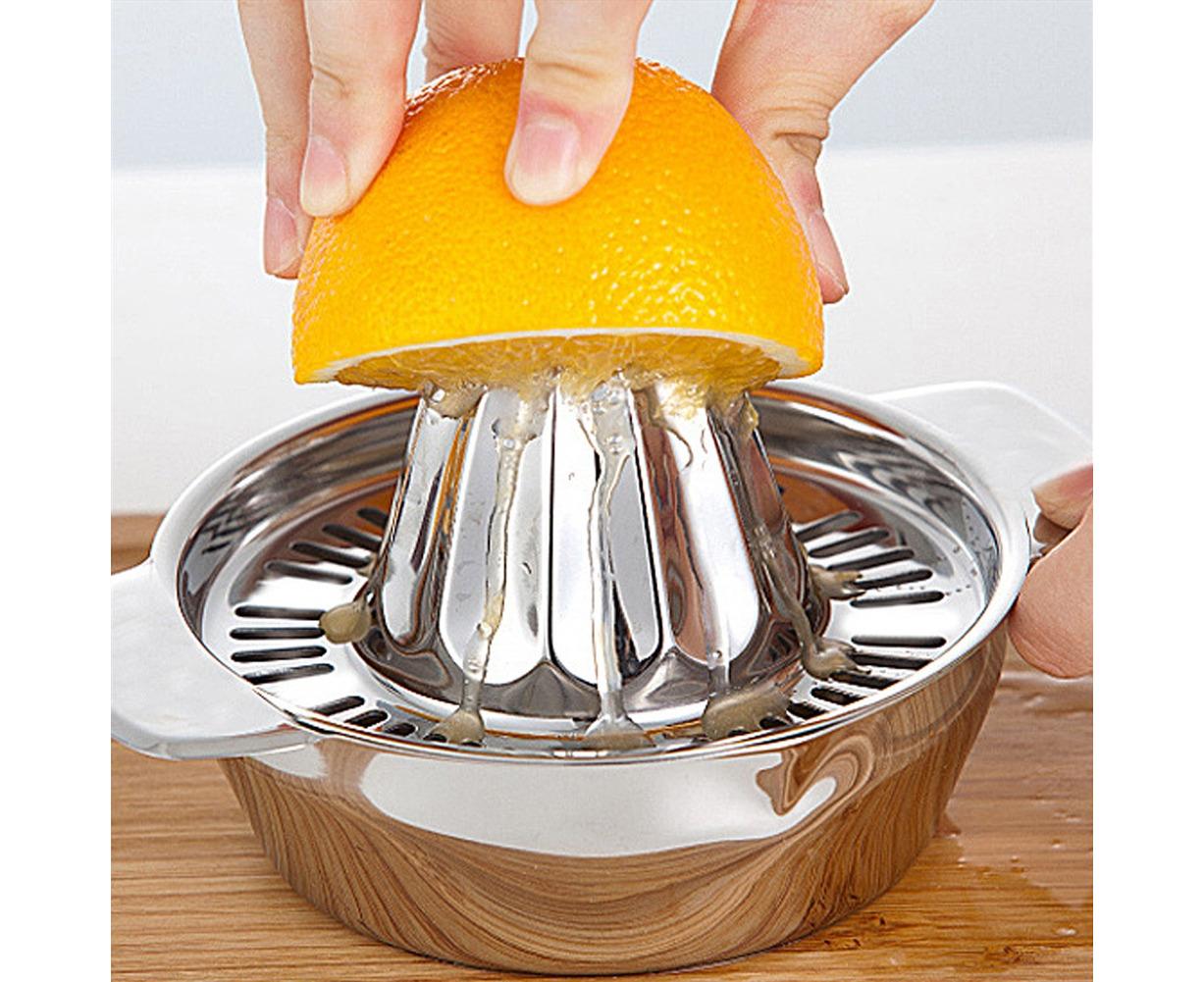 Stainless Steel Manual Citrus Juicer for Lemon, Orange, Fruit Squeezer, Kitchen Tool