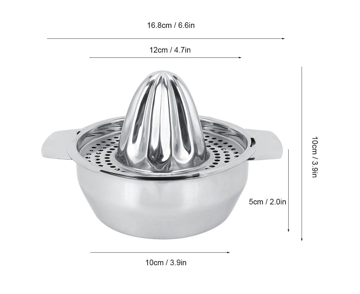 Stainless Steel Manual Citrus Juicer for Lemon, Orange, Fruit Squeezer, Kitchen Tool