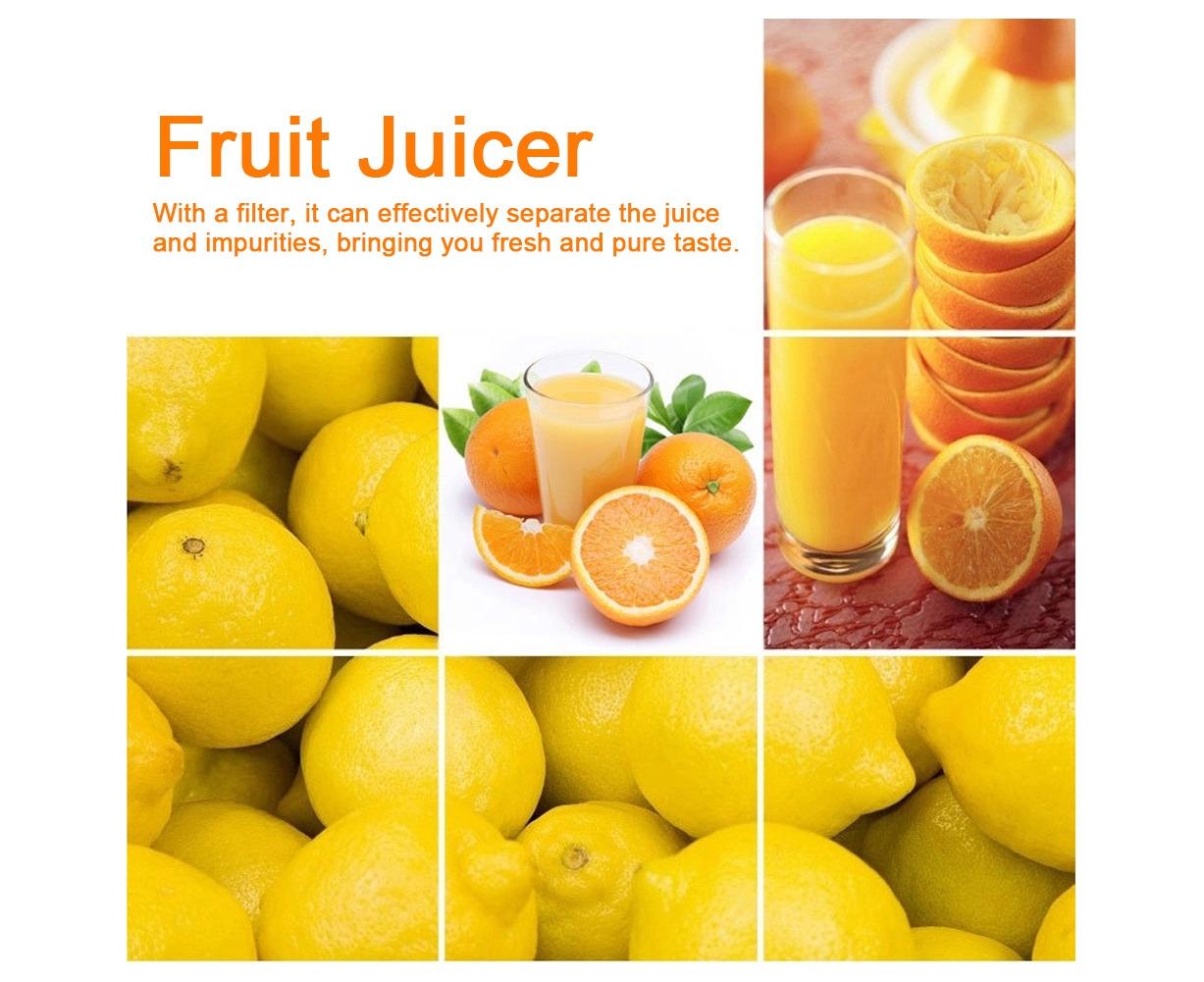 Stainless Steel Manual Citrus Juicer for Lemon, Orange, Fruit Squeezer, Kitchen Tool