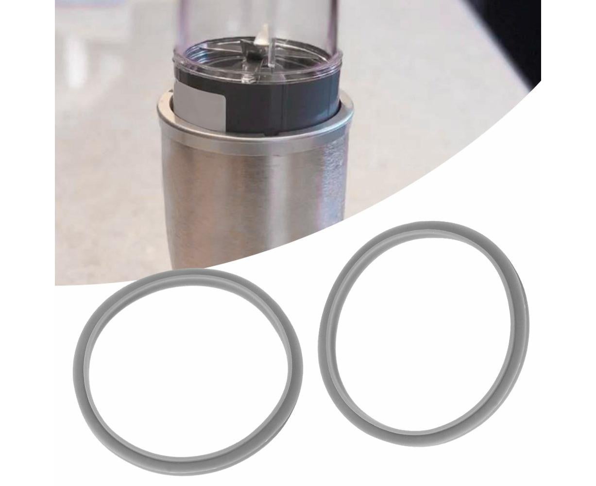New Replacement Gaskets for Juicer, 2 White Rubber Rings, Flexible Home Use